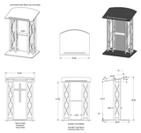 Dual Box Truss Pulpit With Drink Shelf