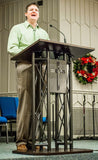 Dual Triangle Truss Pulpit With Drink Shelf