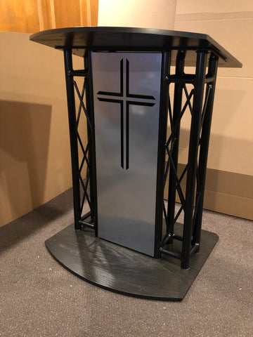 Dual Box Truss Pulpit With Drink Shelf