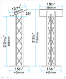 Single Triangle Truss Light Weight Lectern