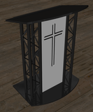 Dual Box Truss Pulpit With Drink Shelf