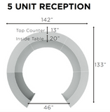 Modern Curved Reception Prefab