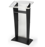 Wood Rostrum Podium With Frosted Front
