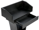 Hotel Podium with Slide Out Drawer