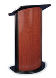 Contemporary Curved Lecterns w/Satin Anodized Aluminum