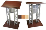 Dual Triangle Truss Pulpit With Drink Shelf