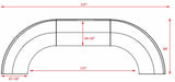 White 2-Person Wrap Around Glass Top Reception Desk