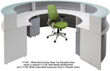 Semi-Circular Glass Top Reception/Welcome Desk