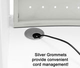 Semi-Circular Glass Top Reception/Welcome Desk
