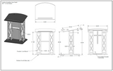 Dual Box Truss Pulpit With Drink Shelf