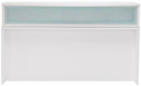 66 Inch White Dual Height Reception