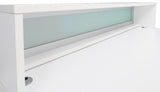 66 Inch White Dual Height Reception