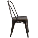 Indoor-Outdoor Metal Distressed Chair