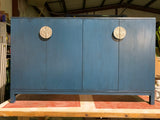 Custom Glazed Oak Credenza