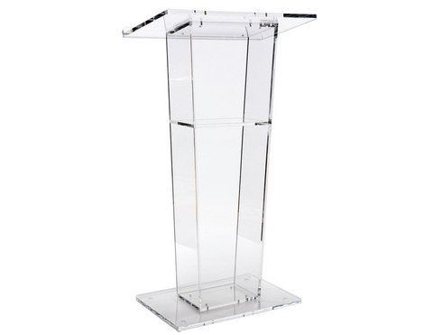Acrylic Pulpit With Shelf