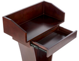 Hotel Podium with Slide Out Drawer