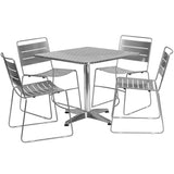 Aluminum Indoor-Outdoor Table With Chairs