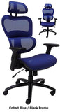 Elastic All Mesh Ergonomic Office Chair w/Headrest
