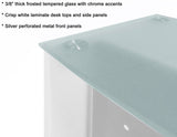 Semi-Circular Glass Top Reception/Welcome Desk